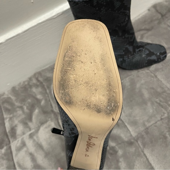 Sam Edelman Blue Snake Skin Print Boot / 8.5 - Picture 6 of 12